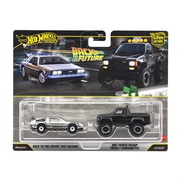 ホットウィール プレミアム2パック バック・トゥ・ザ・フューチャー タイムマシン / 1987 トヨタ ピックアップ トラック