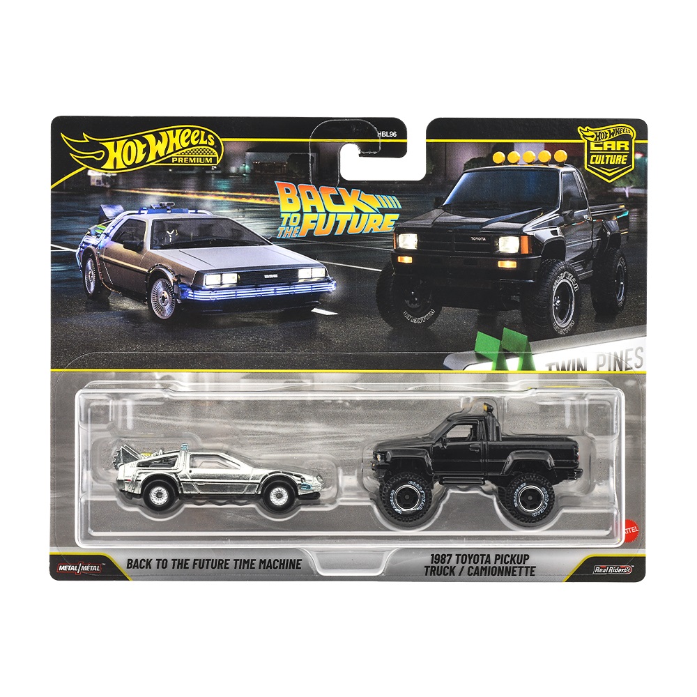 ホットウィール プレミアム2パック バック・トゥ・ザ・フューチャー タイムマシン / 1987 トヨタ ピックアップ トラック