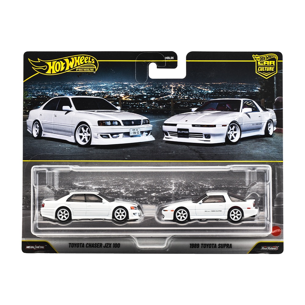 ホットウィール プレミアム2パック トヨタ チェイサー JZX 100 / 1989 トヨタ スープラ　JHW57-9866