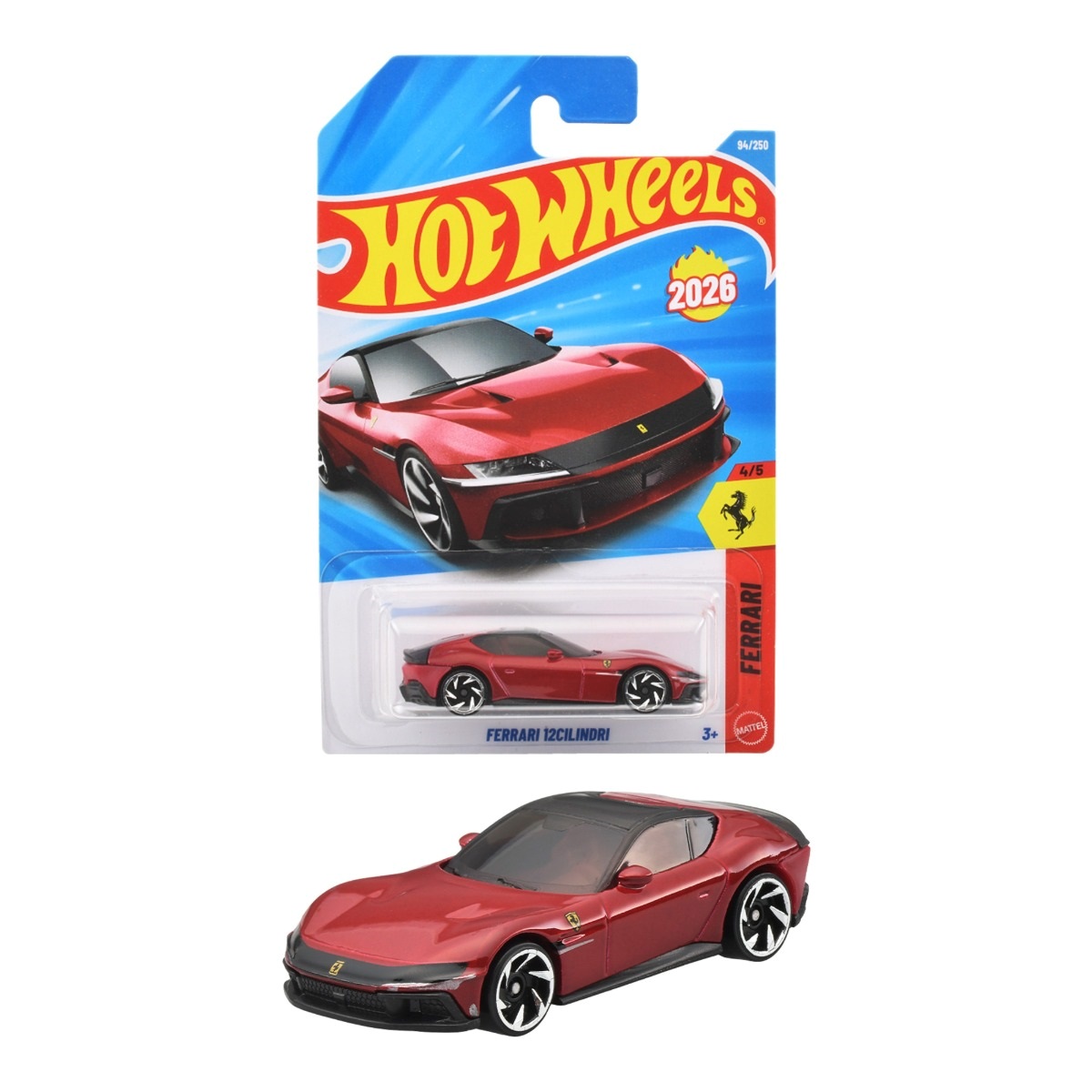 ホットウィール ベーシックカー フェラーリ 12チリンドリ　JMX25-9866