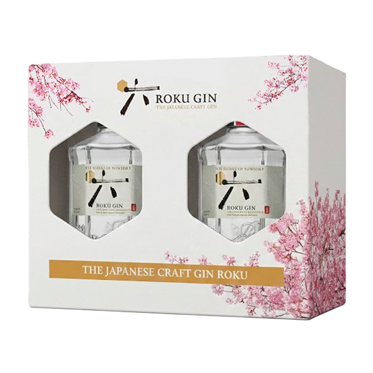 【限定セット】サントリー ROKU＜六＞ 桜限定ボトル＆定番ボトル ミニチュアセレクション （各200ml）