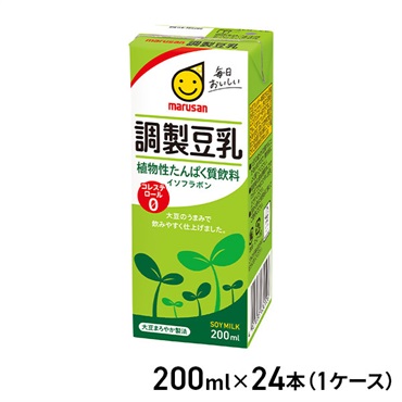 マルサンアイ 調製豆乳 200ml×24本（1ケース）