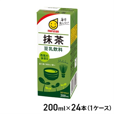 マルサンアイ 豆乳飲料 抹茶 200ml×24本（1ケース）