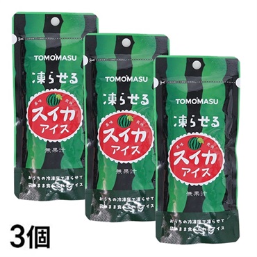友桝飲料 果実アイス スイカ 80g×3個
