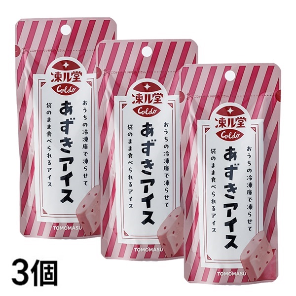 友桝飲料 凍ル堂 あずきアイス 80g×3個