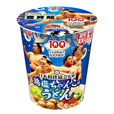 明星 鶏塩ちゃんこ味うどん 1ケース 12個入