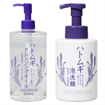 ハトムギ洗顔セット(クレンジングオイル・泡洗顔)