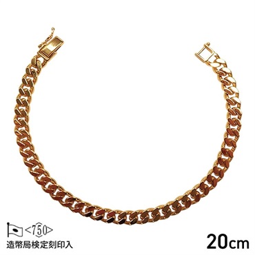 【造幣局検定マーク入り】 2面喜平ブレスレット　30g×20cm