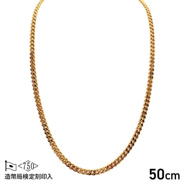 【造幣局検定マーク入り】 2面喜平ネックレス　50g×50cm