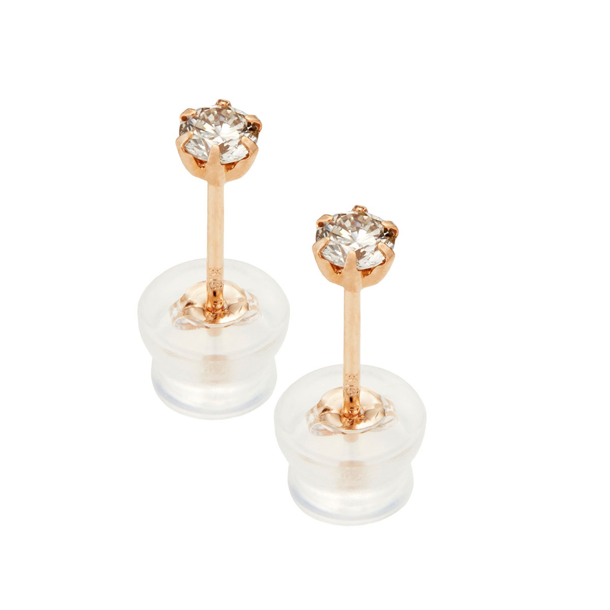 【Sylpheed】18金ピンクゴールドダイヤ計0.2ctピアス