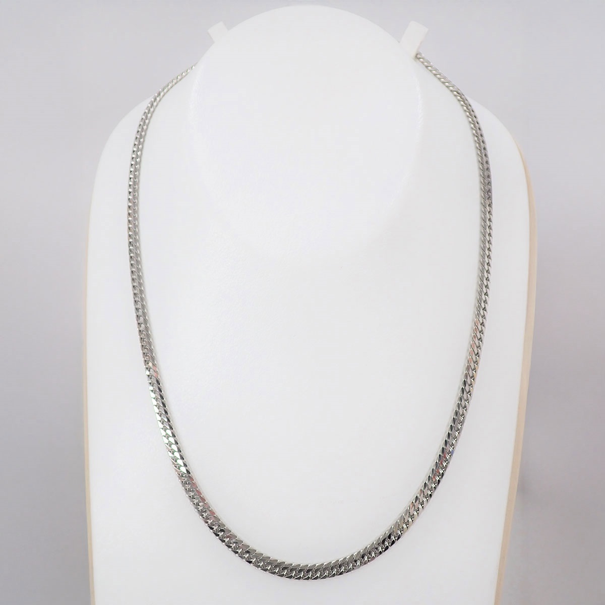 【造幣局検定マーク入り】プラチナ PT850 喜平ネックレス 6面ダブル 50g 50cm