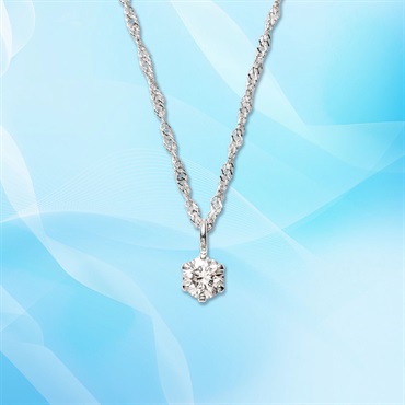 プラチナダイヤモンドネックレス0.08ct