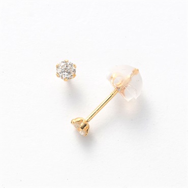 K18 イエロ―ゴールド・0.1ct・ピアス