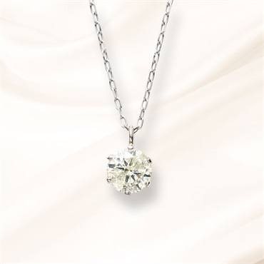 プラチナダイヤモンドネックレス0.3ct 鑑別カード付