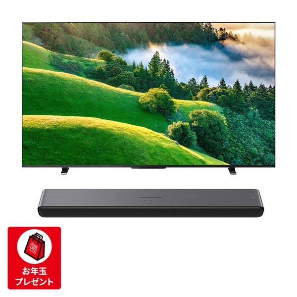 REGZA+TCL 65型4K液晶テレビ ・オールインワン 重低音サウンドバー セット