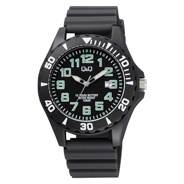 【CITIZEN】Q&Q　10年電池　スポーツウオッチ　（ネイビー）