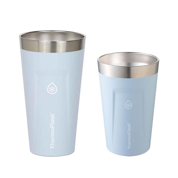 サーモフラスク スタックタンブラー 500ml&700ml 　スタッキングセット　青