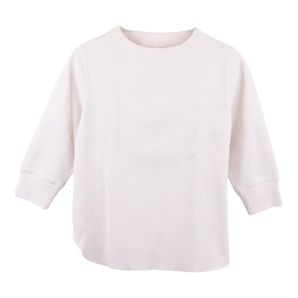 洗濯に強いワッフル７分袖Ｔシャツ