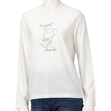 USAコットン フェイスラインプリントＴシャツ