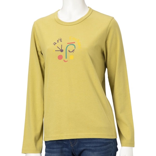 USAコットン アートフェイスプリントＴシャツ