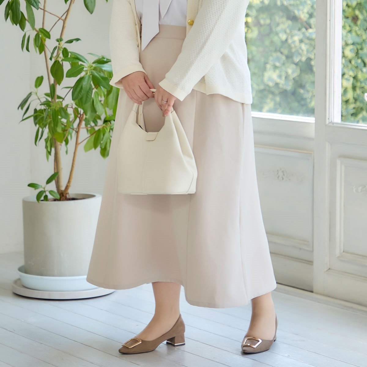 人気インフルエンサー【みー@styleさん】　コラボ  ゆったりマーメイドスカート