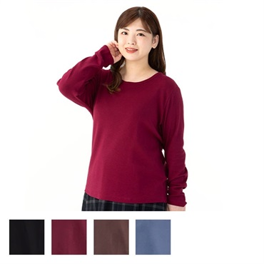 【2L-4L】オーガニックコットン フライスクルーバインダーＴ