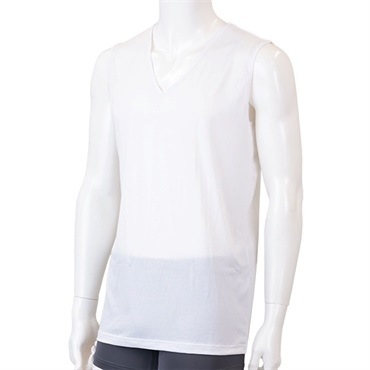 シルリネン  クールオン 紳士ストレッチＶ首スリーブレス