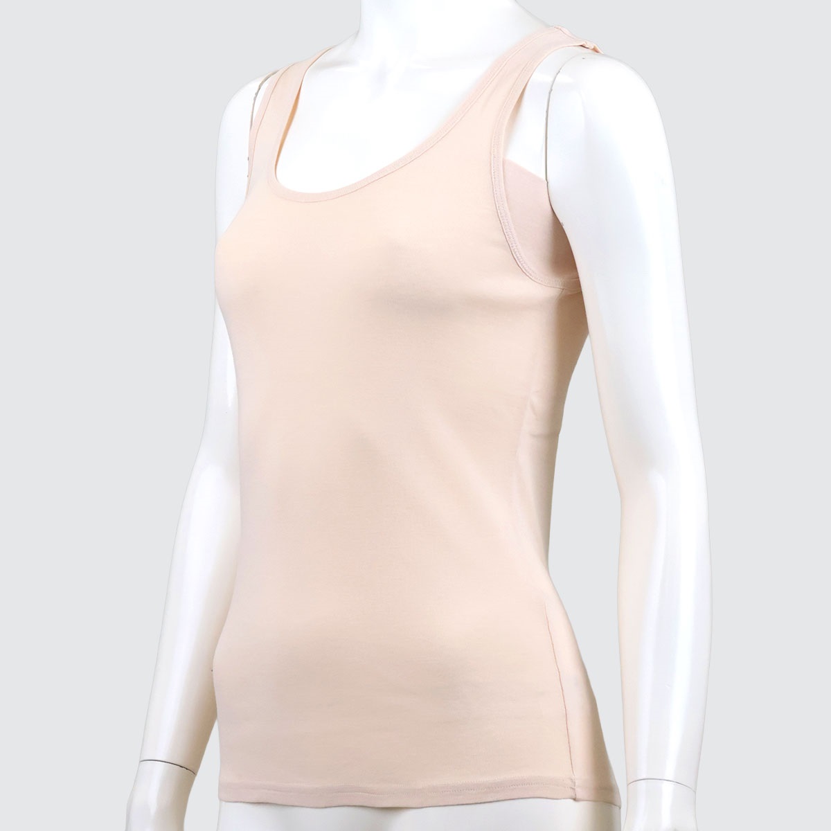 クールオン婦人綿１００％汗取付タンク