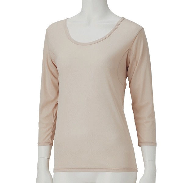 レディス クールオン 合繊 7分袖インナー