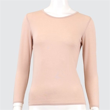 HEAT ON 婦人８分袖インナー（ネック狭め）