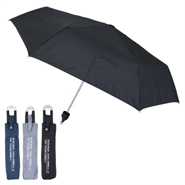 【超撥水雨傘】カラビナ付　折たたみ傘　55ｃｍ