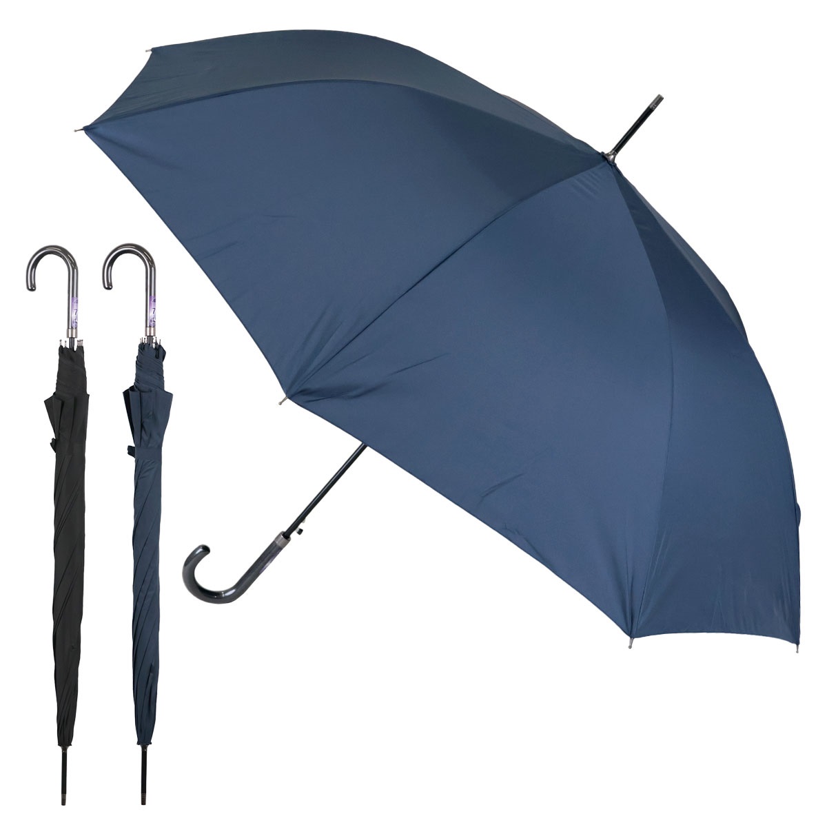 【超撥水・70ｃｍの大きめサイズ】耐風機能メンズ長傘