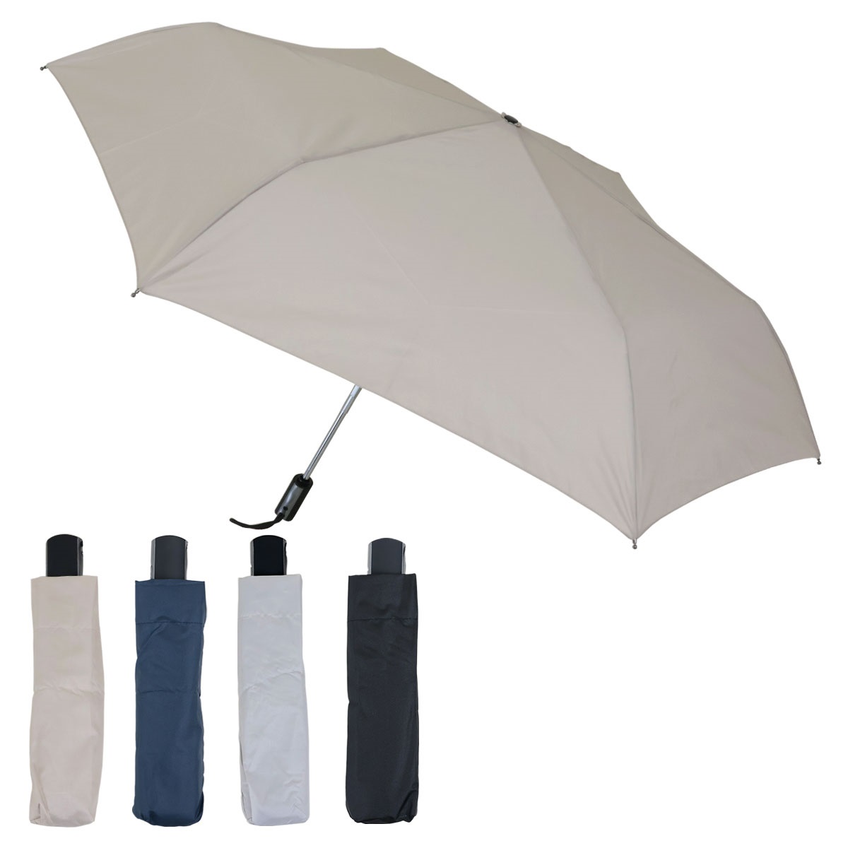 【超撥水加工】いつものバッグにスリム自動開閉折りたたみ傘