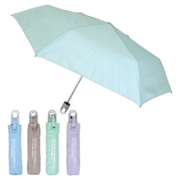 【超撥水雨傘】カラビナ付　折たたみ傘　55ｃｍ