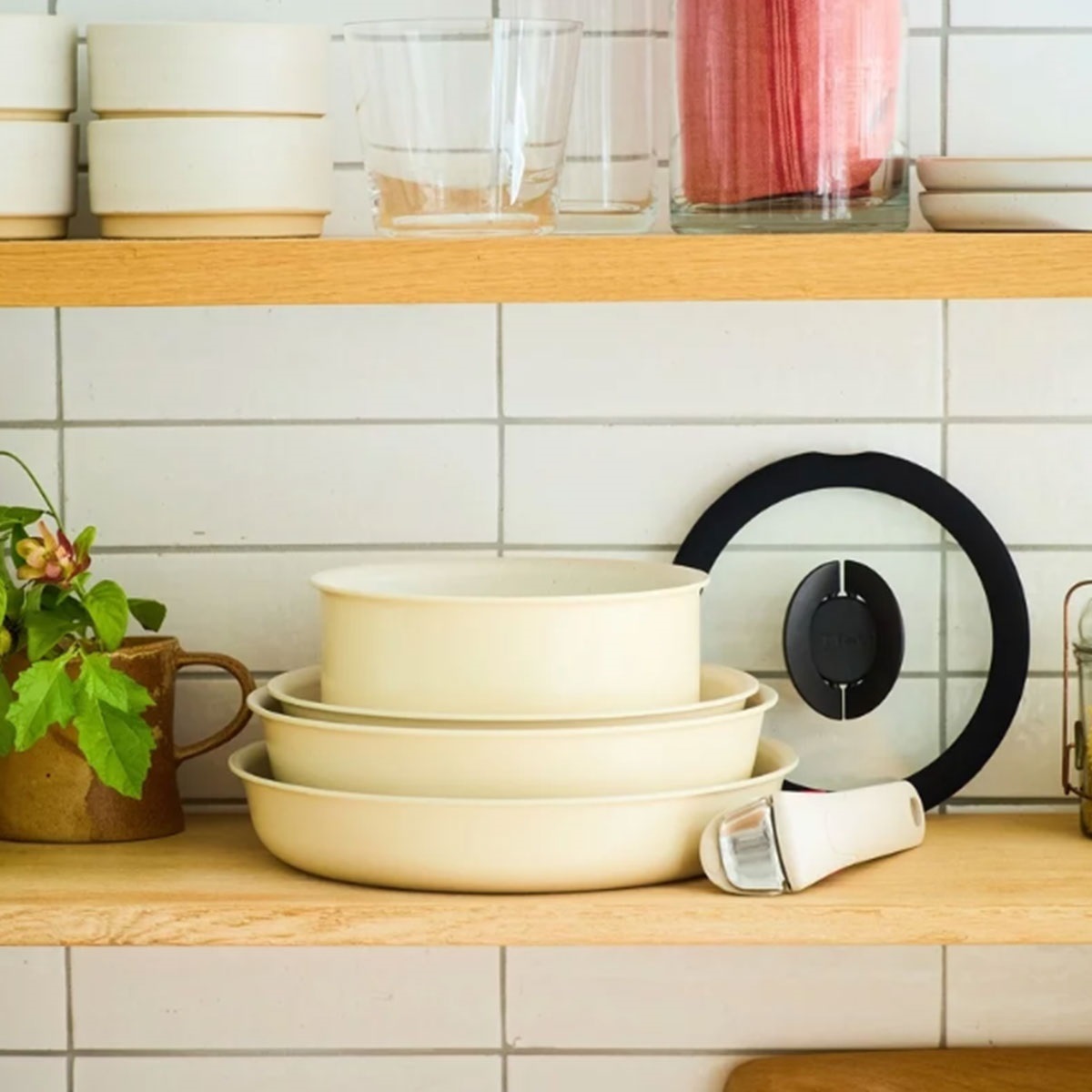 【IH対応】インジニオ・ネオ　　IHパレット　ハニーベージュ　セット8