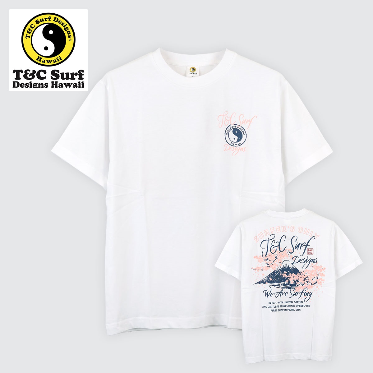 T＆C【タウンアンドカントリー】富士山プリントTシャツ