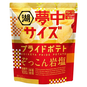 湖池屋 夢中サイズプライドポテト ぞっこん岩塩 102g