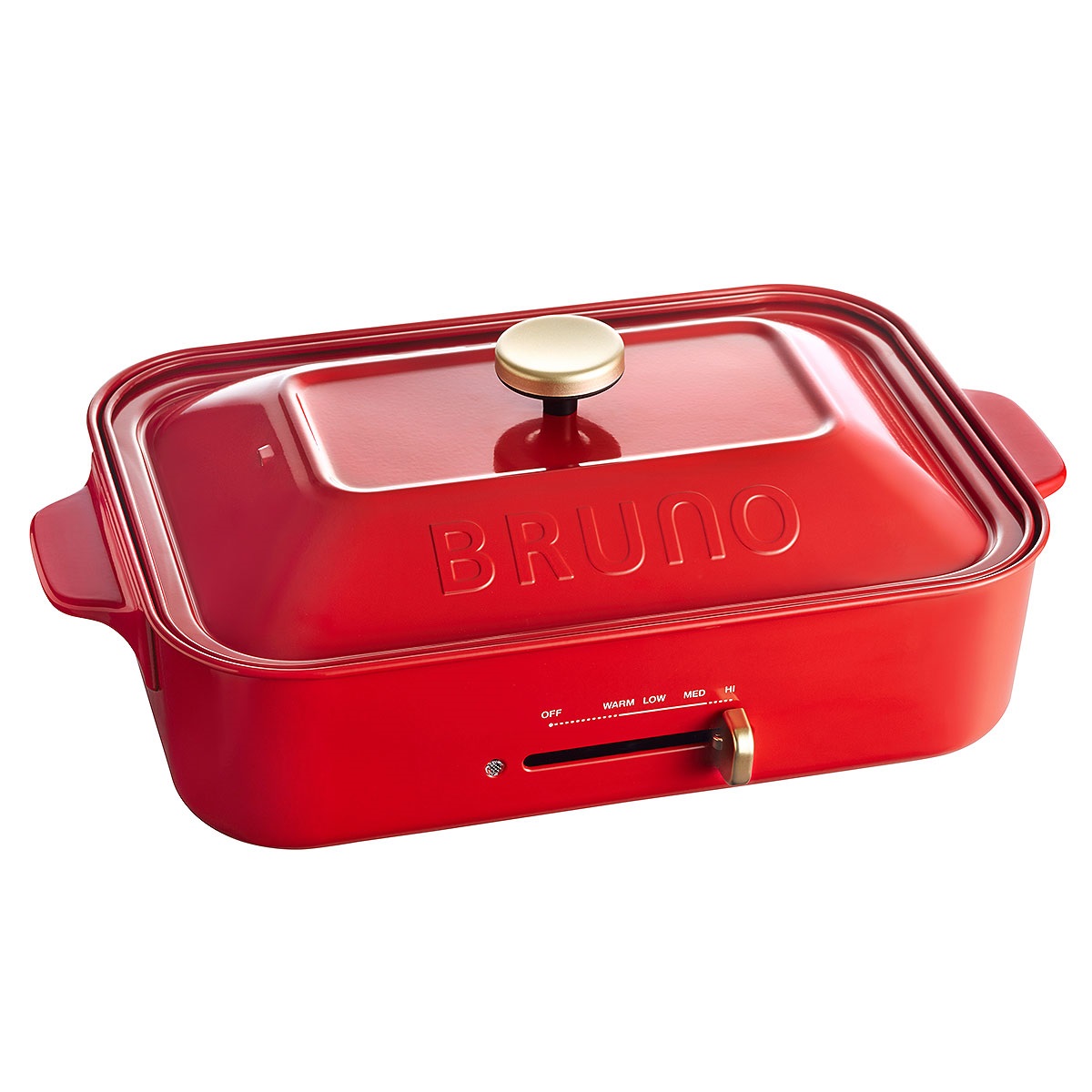 BRUNO コンパクトホットプレート レッド BOE021