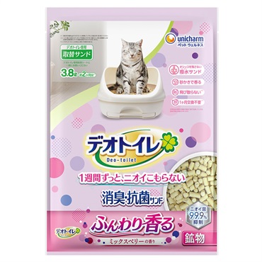 デオトイレ　ふんわり香る消臭・抗菌サンド ミックスベリーの香り 3.8L