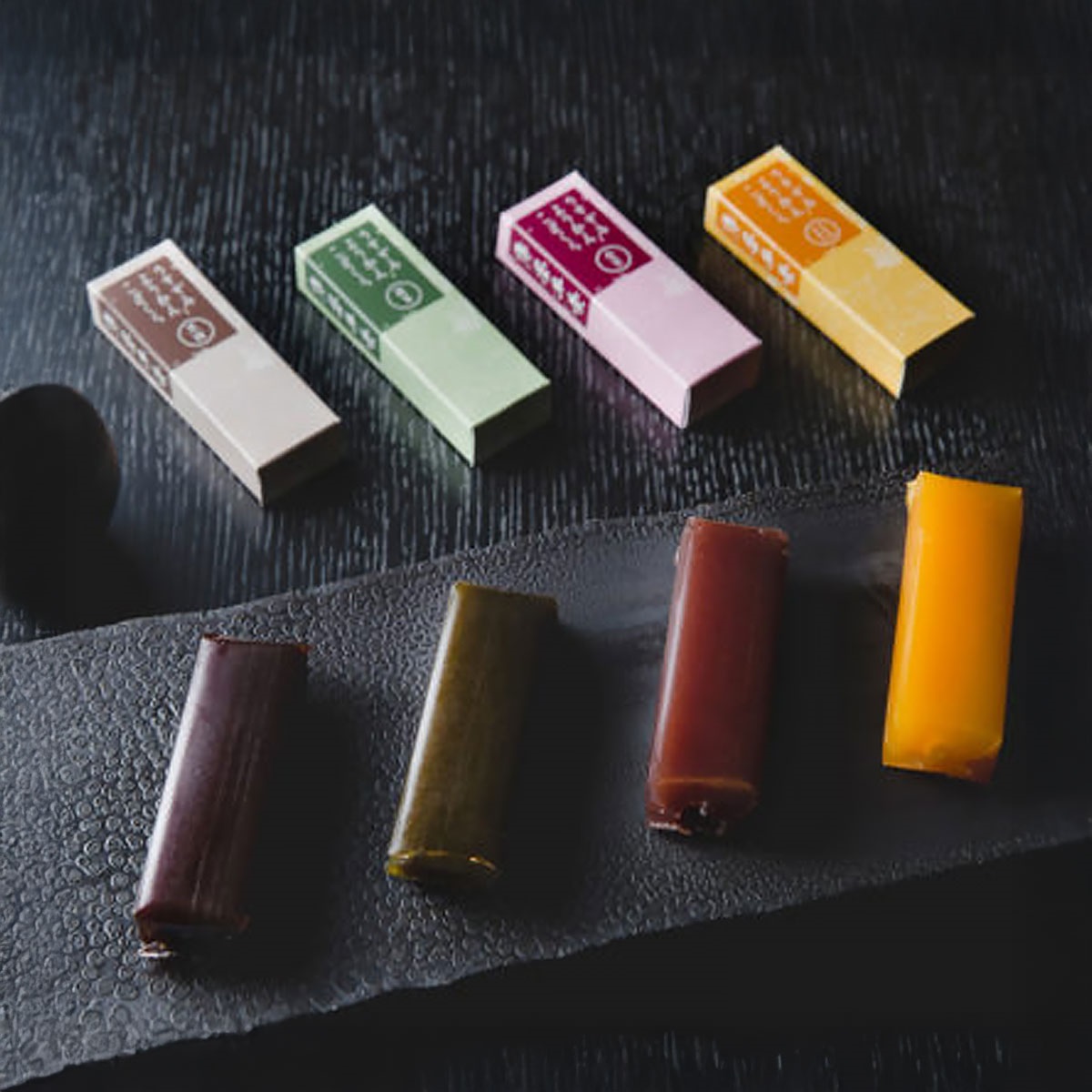 こざくら 8個入詰合せ セット 薄墨羊羹（小豆、抹茶、黒糖、愛媛みかん）