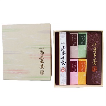 こざくら 詰合せ 薄墨羊羹 （薄墨羊羹小棹・小倉羊羹・薄墨羊羹こざくら4本）