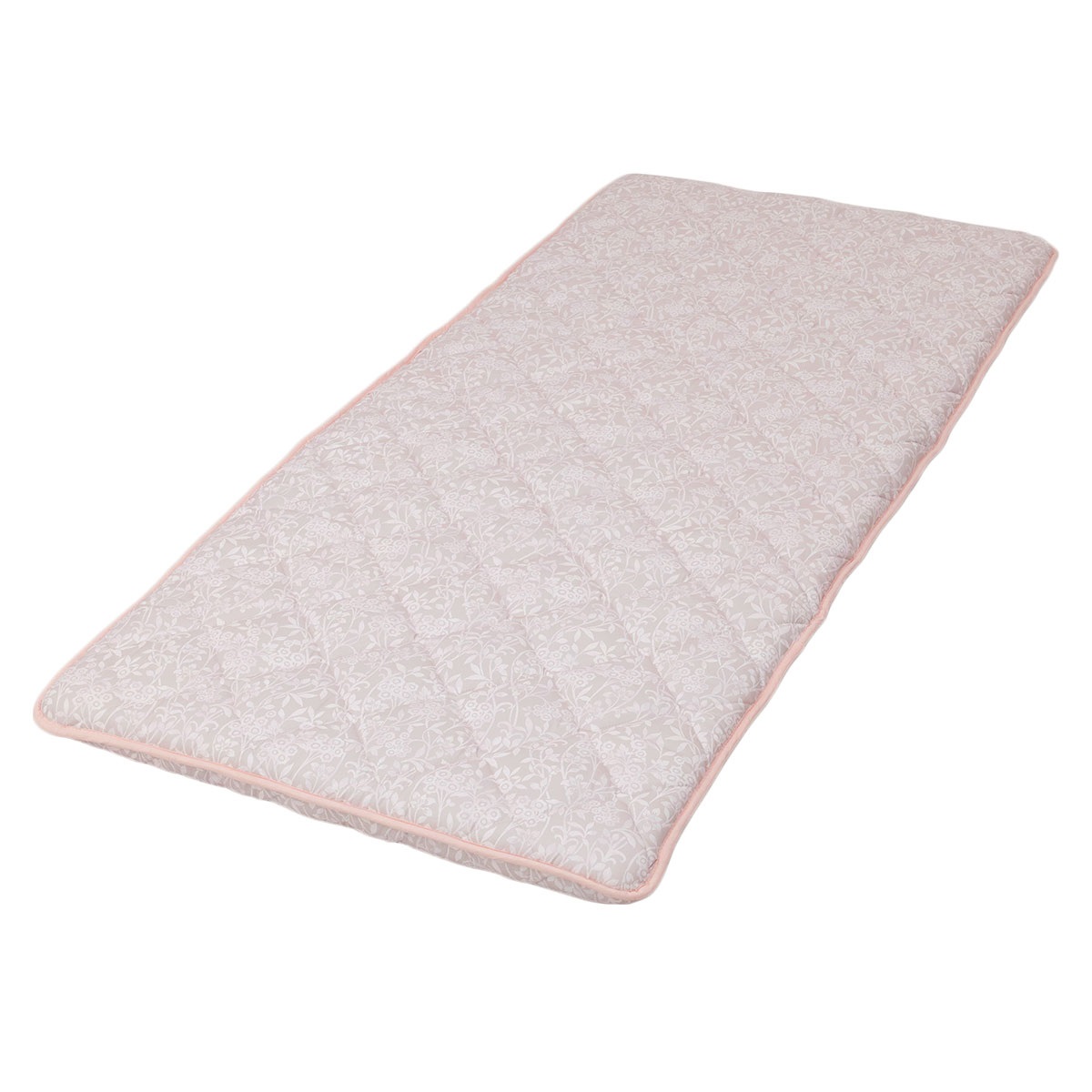 へたりにくい３層敷ふとん ピンク シングルロング 100×210cm