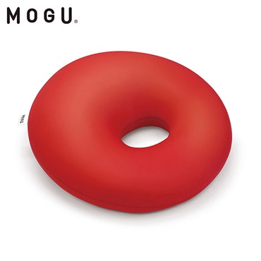MOGU ビーズクッション ホールクッション レッド