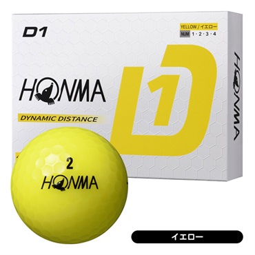 HONMA D1ボール 12球入 イエロー