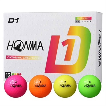 HONMA D1ボール 12球入 マルチカラー