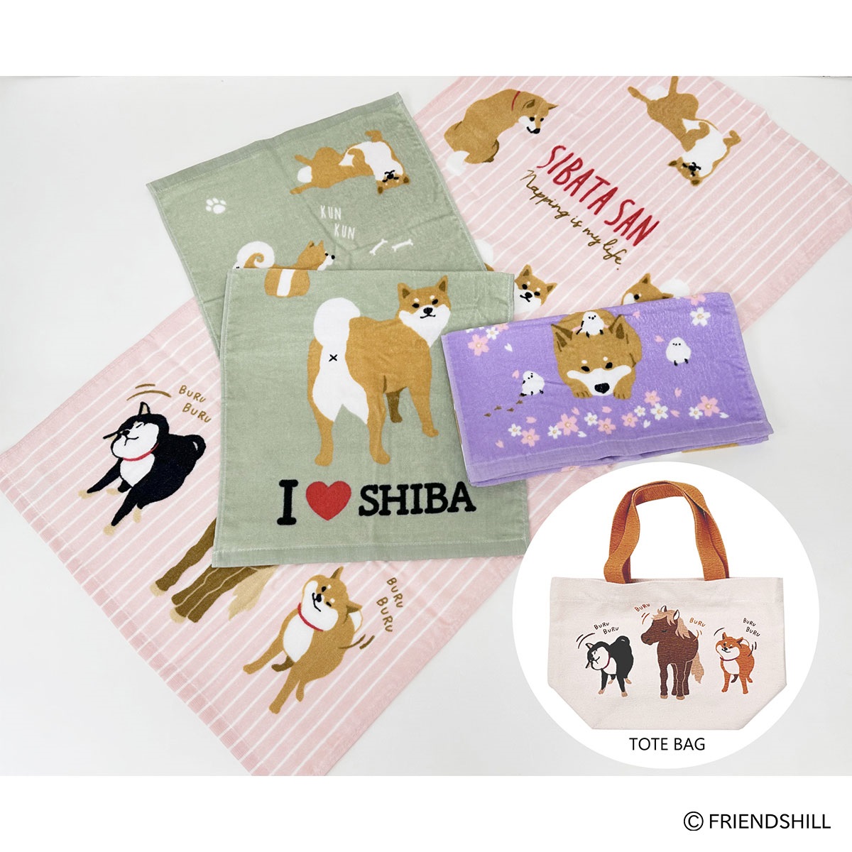 フレンズヒルタオル3枚＆トートバッグIV