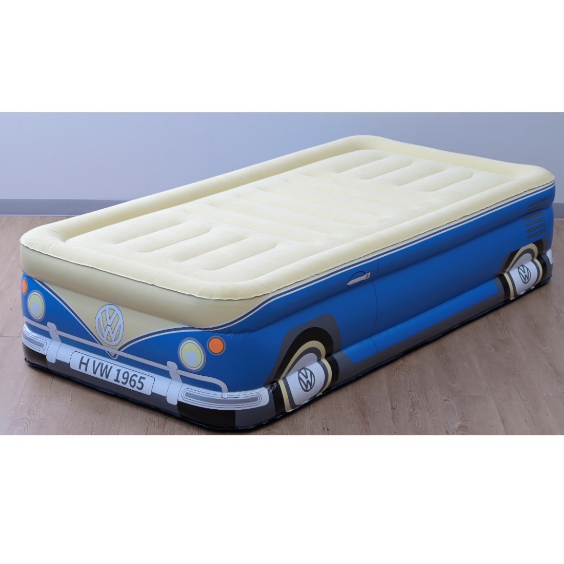 フォルクスワーゲン電動エアベッド　シングル(190×100×45cm)　ブルー