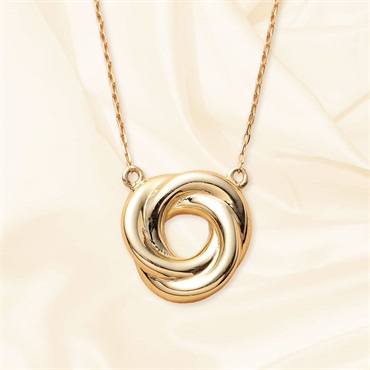 VIJU GOLD Unica_Halo 10金 イエローゴールド ネックレス