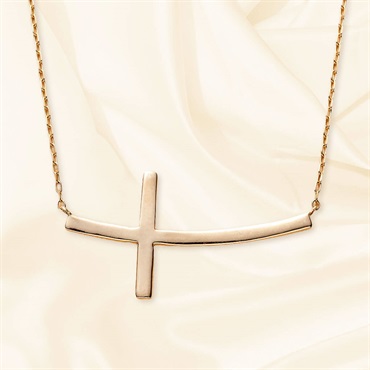 VIJU GOLD　Unica_Cross　10金　イエローゴールド　ネックレス