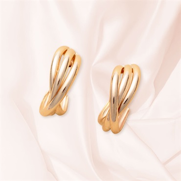 VIJU GOLD Luum_Tre 10金 イエローゴールド ピアス